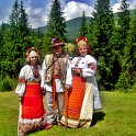 Huculská rodina v Jaremče (možnost vypůjčení tradičního oděvu pro fotografování)